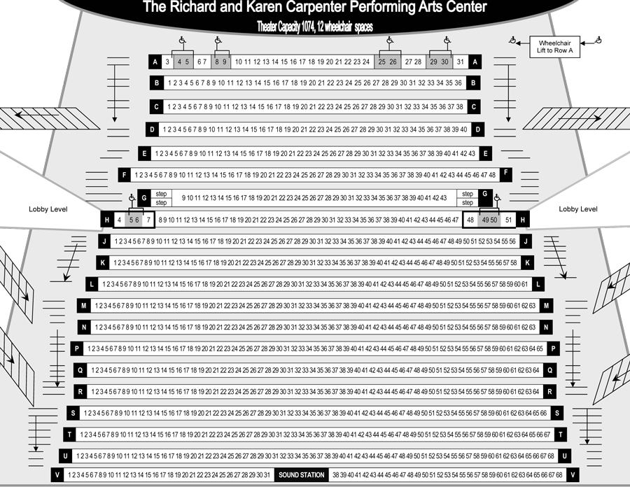 Carpenter Performing Arts Center Seating Chart